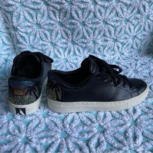 Skechers sneakers leather shoes rhinestone Los Angeles sunset size 6 leather‎